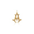 Zawieszka Solo Tu Letter gold, GROOVY, A