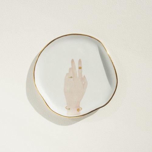 Talerzyk porcelanowy GROOVY