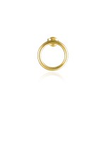 Kolczyk Blue Velvet Circle / gold