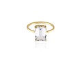 Pierscionek Blue Velvet Crystal gold, GROOVY