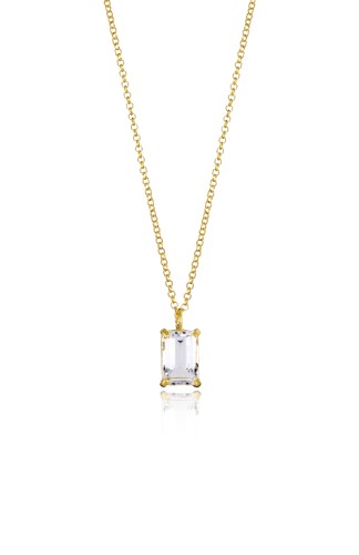 Naszyjnik Blue Velvet Crystal, gold, GROOVY m