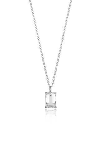 Naszyjnik Blue Velvet Crystal, silver, GROOVY m