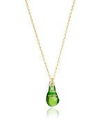 Naszyjnik Bloom Green Drop / gold