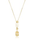 Naszyjnik Bloom Talisman - Prehnit / gold