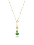 Naszyjnik Bloom Talisman - Green Drop / gold