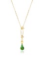GROOVY, Naszyjnik Bloom Talisman (Green Forget Me Not).jpg