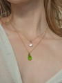 GROOVY, Kolekcja Bloom, Naszyjnik Bloom Glass Drop, Naszyjnik Bloom Green Drop..jpg