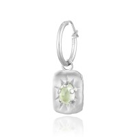 Kolczyk Bloom Prehnit / silver