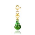 Charms Bloom Green Forget Me Not /gold