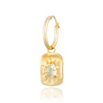 Kolczyk Bloom Prehnit  / gold