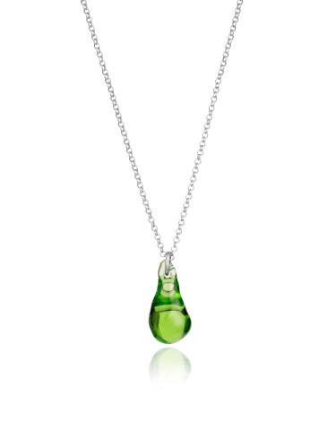 GROOVY, Naszyjnik Bloom Green Drop silver.jpg