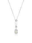 Naszyjnik Bloom Talisman - Prehnit / silver