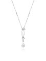 GROOVY, Naszyjnik Bloom Talisman (Glass Drop) silver.jpg