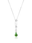 Naszyjnik Bloom Talisman - Green Forget Me Not / silver