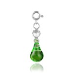 Charms Bloom Green Forget Me Not / silver