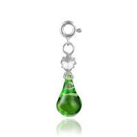 Charms Bloom Green Forget Me Not / silver