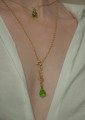 GROOVY, Kolekcja Bloom, Naszyjnik Bloom Talisman Green Forget Me Not i Naszyjnik Green Drop.jpg