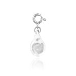 Charms Bloom Glass Drop / silver