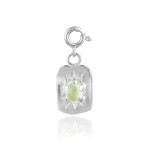 Charms Bloom Prehnit / silver
