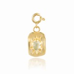 Charms Bloom Prehnit / gold