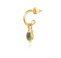 Kolczyk Myth Green Quartz / gold