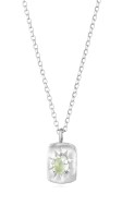 Naszyjnik Bloom Prehnit / silver