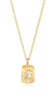 Naszyjnik Bloom Prehnit / gold